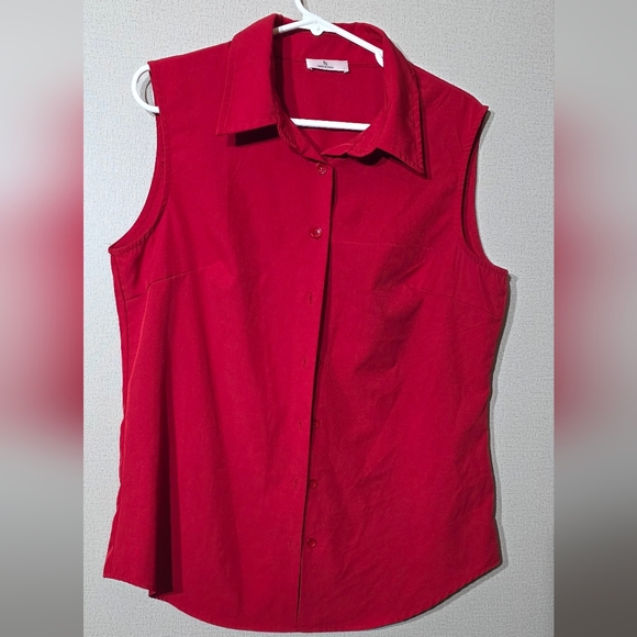 Tops - Women's Red Sleeveless Top